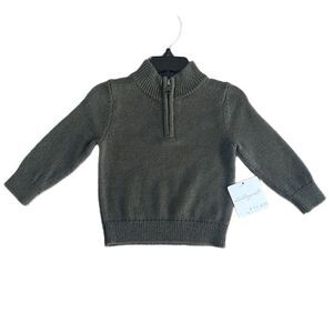 Baby Boys Quarter‎ Zip Ribbed Sweater 12 months